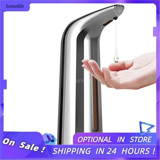 Fero Em Estoque Dispensador De Sabão Automático De 400mL Infravermelho Hand-free Touchless Prato Líquido Loção Gel Shampoo Câmara Auto Mão Para O Banheiro Cozinha