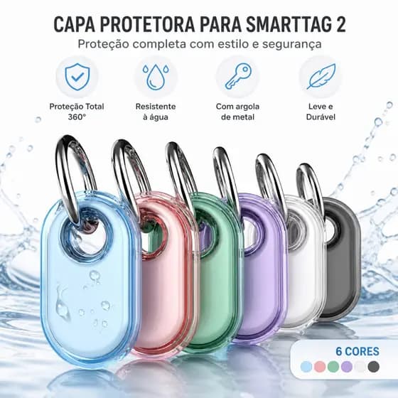 Capa Case Chaveiro Samsung SmartTag 2 Galaxy Prova D'água