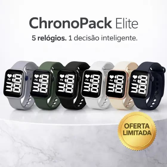 Kit 5 Relógios Digitais SKMEI Resistente A Água Masculino Feminino Esportivo Casual