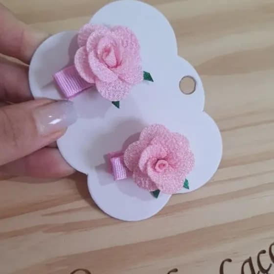 mini parzinho flor no bico pato, presilha de laço flor colorido, acessório infantil, laço escolar..