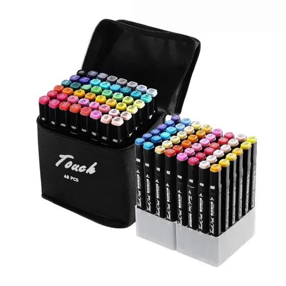 Maleta De Canetinhas Coloridas 48 Cores Para Desenho