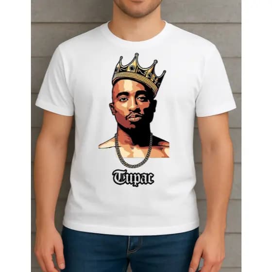 Camiseta Tupac Shakur (2pac) Rapper Gangsta Rap