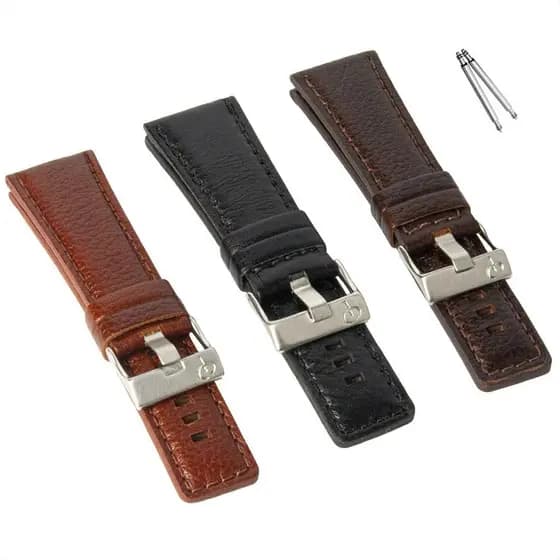 Pulseira Couro Legítimo Compatível Fs4656, Fs4703, Fs4827