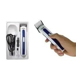Máquina de Cortar Cabelo Barba e Bigode Recarregável Azul LEY-3915 100% Garantido