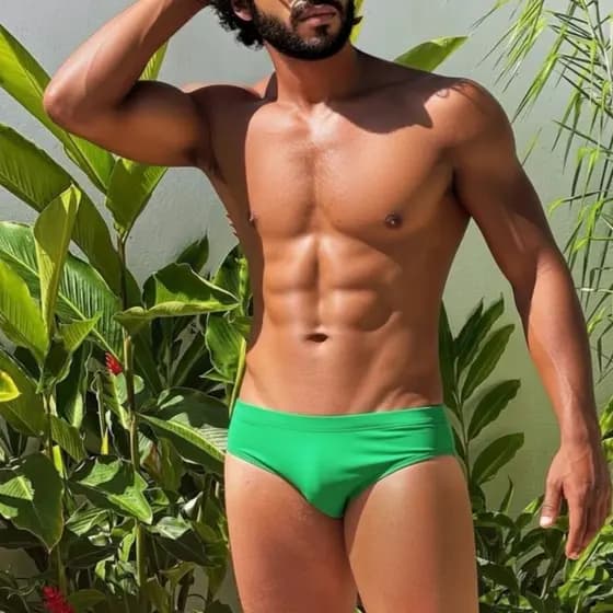 SUNGA SLIP VERDE BANDEIRA - Masculina slim Moda Praia Sunga de banho masculina lisa slip forro frente e costa luxo