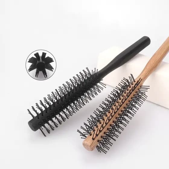 Hairdrerssing Escova Redonda Para Cabelos Pequenos Curtos Ferramenta Pentear Maquiagem