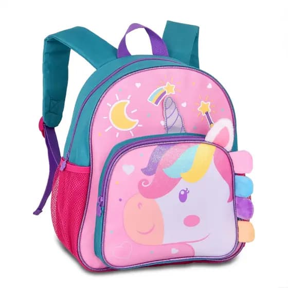 Bolsa Escolar De Costas Infantil Unicórnio 14l Mochila