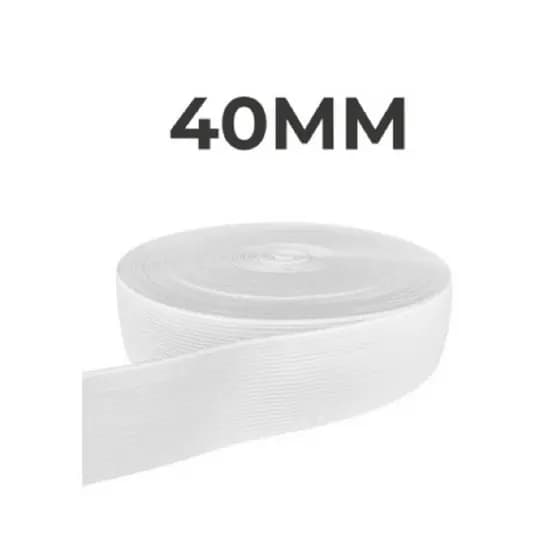 kit Elástico 4 Cm Bermuda Calça Saia Moletom Rolo 25 Metros