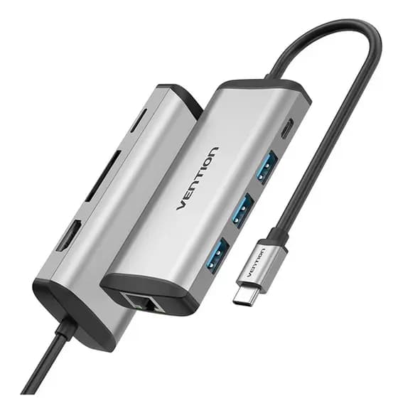 HUB USB Vention Conexão USB C Adaptador Dock Multifuncional Dex