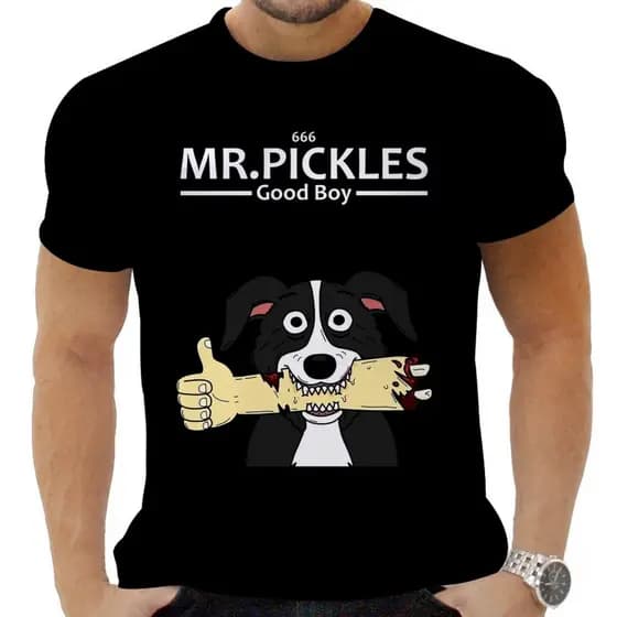 Camiseta Camisa Personalizada Rock Metal Mr Pickles 5_x000D_