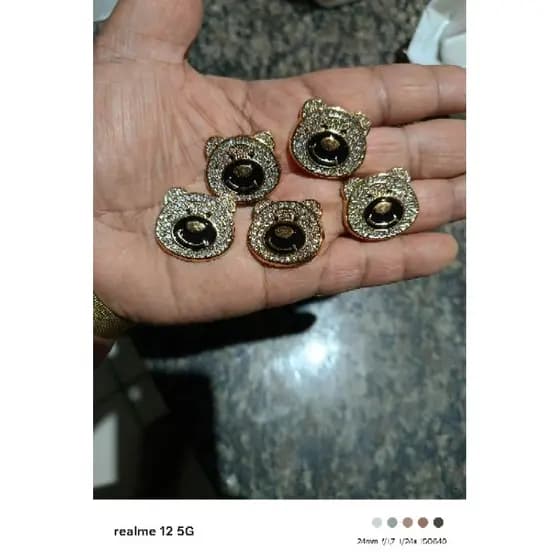 cabeça de urso com strass