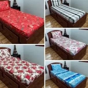 5 Solteiro Estampado 2 peças