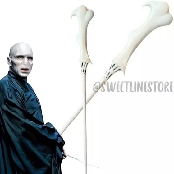 VARINHA ARTESANAL LORD VOLDEMORT EM BSICUIT SAGA HARRY POTTER