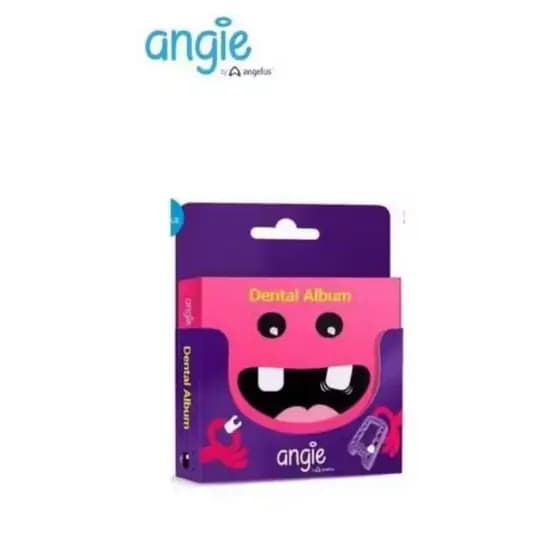 Álbum Dental com porta dente ( By Angie) SOMENTE ROSA