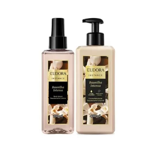Combo Instance Baunilha Intensa: Hidratante Desodorante Corporal 400ml + Body Splash 200ml
