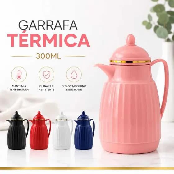 Mini Garrafa Térmica 300ml Durável Chá Café Água Isolamento Termico Eficiente Mini Garrafa Termica