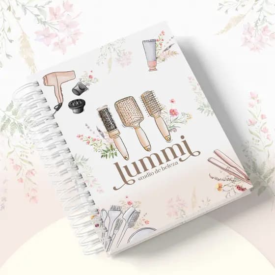 Agenda De Agendamento Manicure/ Nail Designer Personalizado Capa Holográfica 2025 / 2026 - Permanente com nome