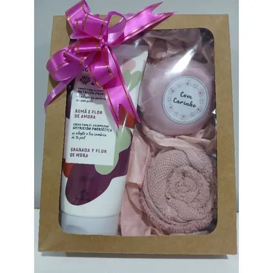 Kit Presente Natura Tododia Hidratante Romã e Flor de Amora 200ml + Sabonete barra 90g - Natura