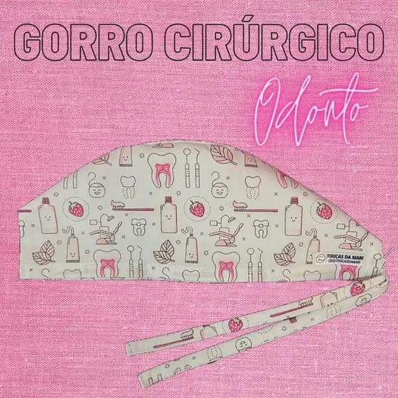 Touca Gorro Cirúrgico Odontologia Cirurgiã Dentista