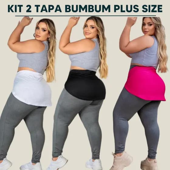 Kit 2 Tapa Bumbum Plus Size G ao G4 Treino Academia Musculação de Amarrar CrossFit Corrida Caminhada