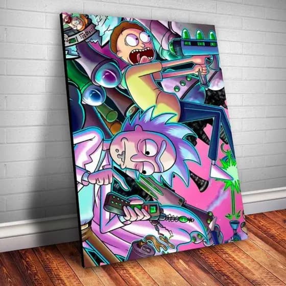 Quadro placa decorativa Rick 20x30 Alta Qualidade 4k