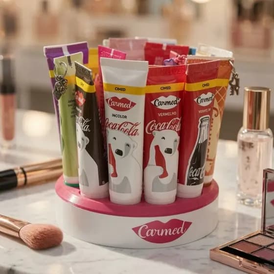 Suporte Expositor para Lip Balm, Carmed e Gloss | Organizador Aesthetic 18 Lugares