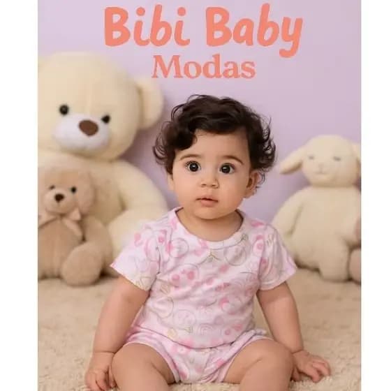 Conjunto Bebê Camiseta e Shorts Ribana Canelada Estampada