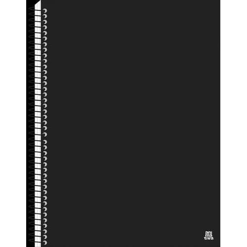 Caderno Universitário 1 Matéria 70 Folhas Preto Papel 90g Alta Qualidade Uso Escolar Estudante