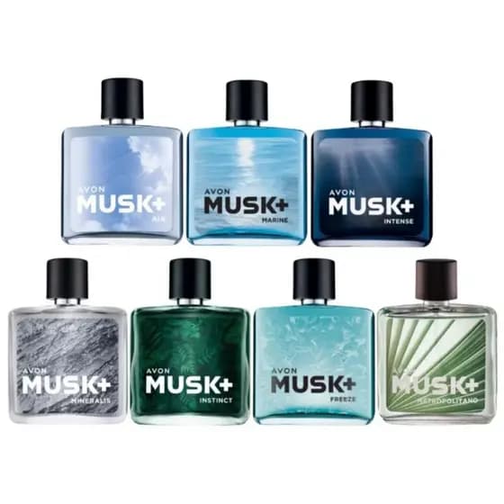 Linha Musk+ Avon - 75ml- perfume Colônia masculina- a escolher