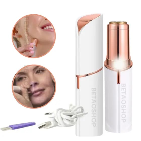 Batom Portátil Depilador Facial Buço Rosto Aparador Pelos USB