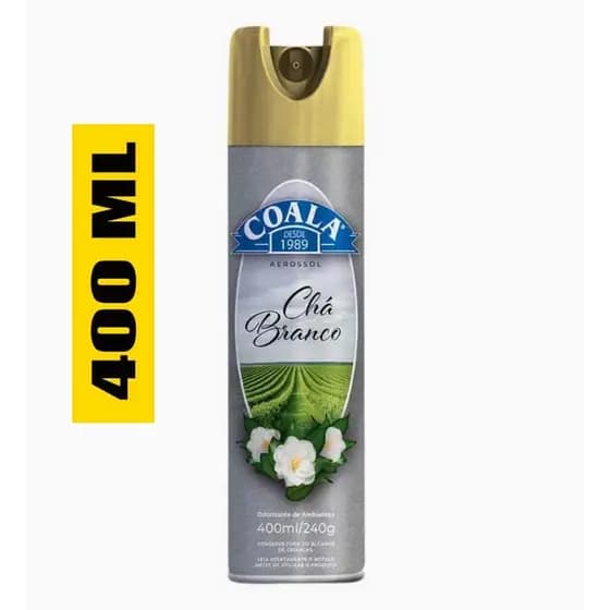 Odorizante Aerossol Coala Chá Branco – 400ml