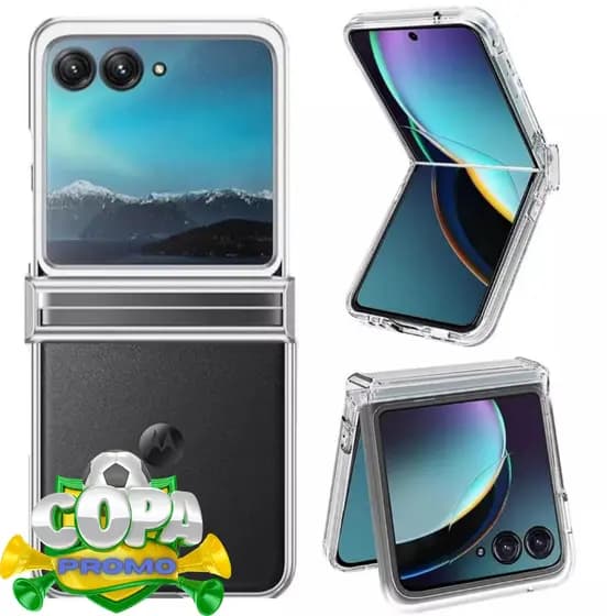 Capa Capinha Para Motorola Razr 40 Ultra com Proteção no Meio Acrílica