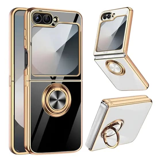 Capa Capinha Para Z Flip 7 Fe Com Anel Magnético Silicone Premium Case