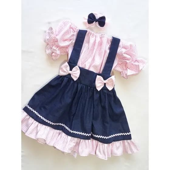 Jardineira fazendinha/ fantasia fazendinha infantil
