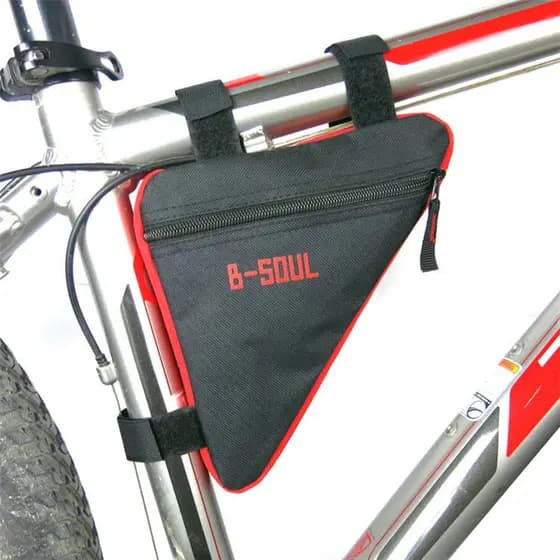 Nova Bolsa Triângulo de Bicicleta à Prova d'Água, Portátil, Equipamento de Armazenamento para Bicicletas de Montanha,