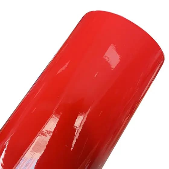 Rolo De Envoltório De Vinil Vermelho Brilhante Premium Para Liberação De Ar Filme Adesivo Autoadesivo Carroceria De Carr