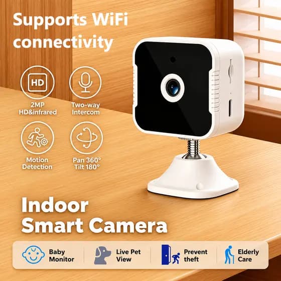 Câmera de Segurança CCTV Jcl 1080P WiFi Câmera Externa de Vigilância HD com Áudio Bidirecional Visão Noturna Mini Câmera