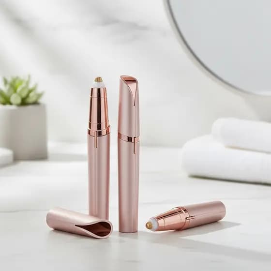 Lápis elétrico modelador e aparador de sobrancelhas para mulheres removedor de pelos faciais