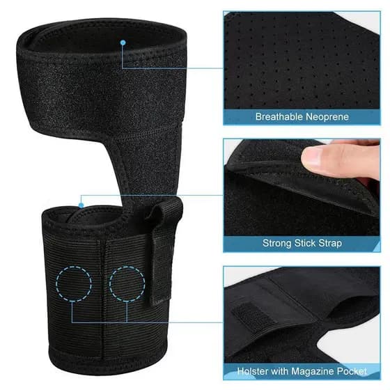 Coldre Tático Dobrável Para Pés , Perna Furtiva Ao Ar Livre Glock 17 19 26 27 30 42 43 45