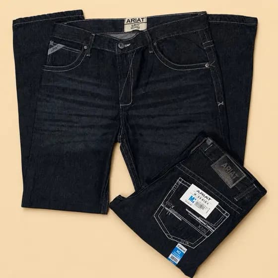 Calça country 100 % algodão cowboy rodeio montaria ariat cinch