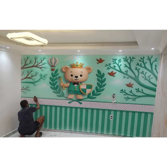 Papel de Parede Ursinho Principe Urso