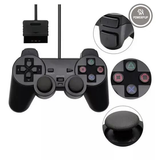 Controle Joystick com Fio para PS2 - M-5708
