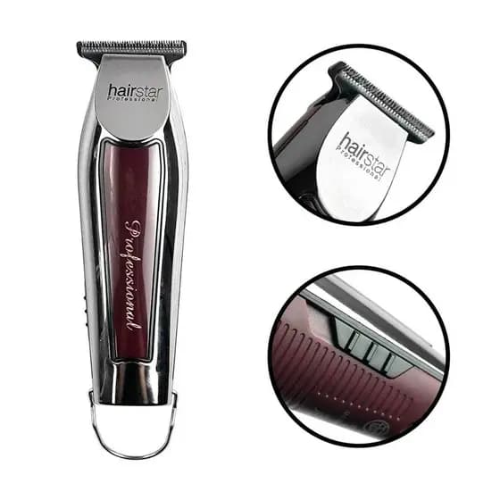 Máquina De Acabamento Cortar Cabelo Barba Eletrônica Hairstar KM-202