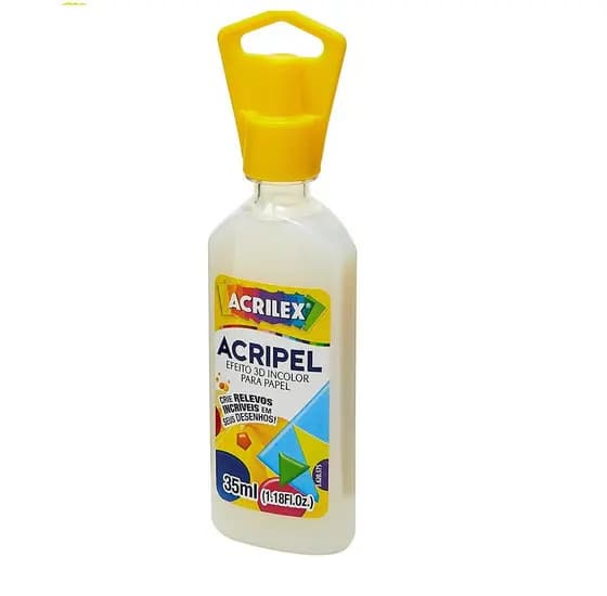Acripel Efeito Relevo 3d - Incolor 35ml - Acrilex