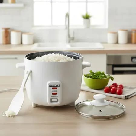 Panela Arroz Elétrica Branca Fazer Preparo Recipiente Comida Cozimento Refeições Casa Presente