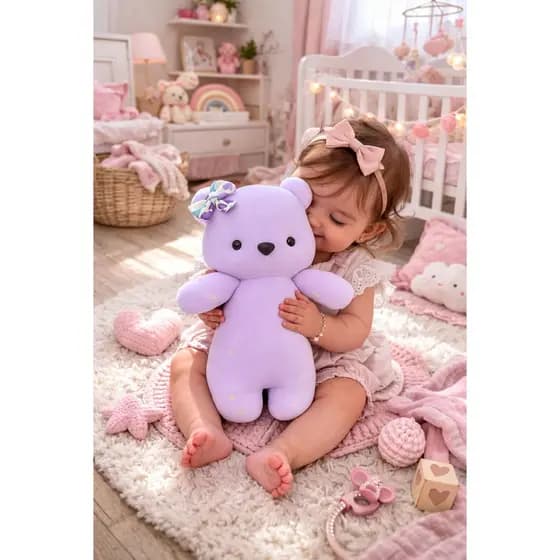 Urso de Pelúcia em Plush para quarto do Bebê macio/Decoração quarto maternidade presente nascimento