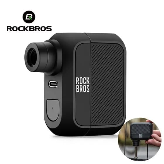 Bomba De Bicicleta ROCKBROS Mini Ar Elétrica 100PSI MTB De Estrada Portátil De Emergência Para Ciclismo Ao Livre Acessórios