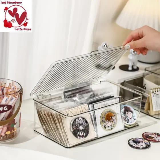 Beautyus Caixa De Armazenamento De Mesa Transparente Papelaria Mão Conta Grande Capacidade Gaveta Organizador Cosméticos