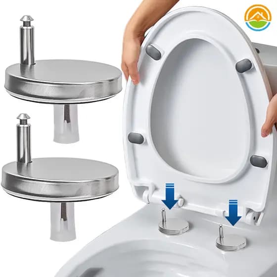 2 Pcs Conector Universal De Assento Sanitário De Aço Inoxidável-Parafusos De Substituição Rápida Reutilizáveis