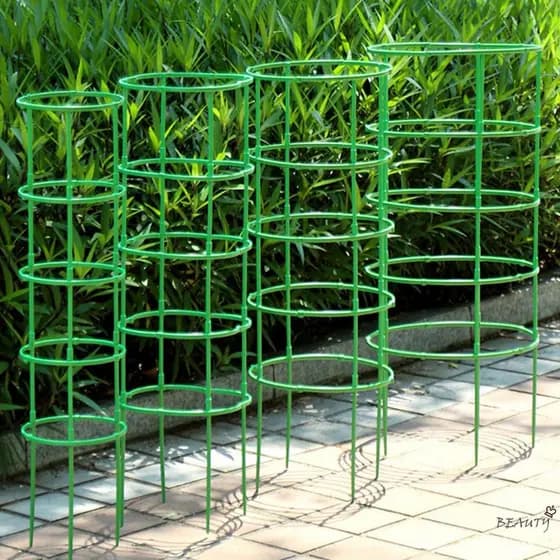 Gaiolas De Suporte Para Plantas De Jardim , Anel De Metal Resistente Amantes De Entusiastas